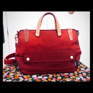 Kate Spade Saturday Canvas Bowling-Style Bag